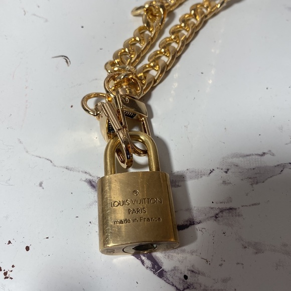 Authentic Louis Vuitton Lock with Chain - Picture 8 of 14